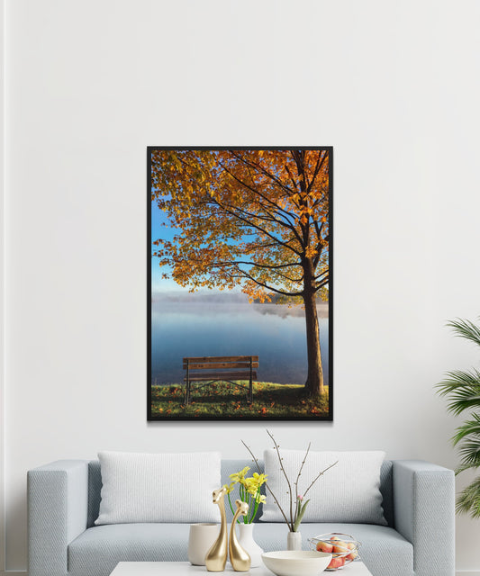 Golden Maple Leaves Poster - Matte Paper