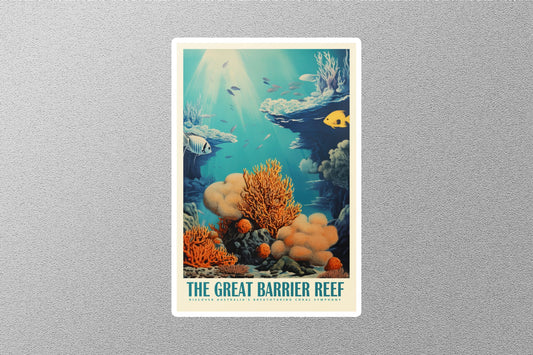 Wholesale Vintage Great Barrier Reef Travel Sticker