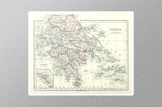 Greece Map Sticker