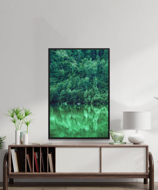 Green Aesthetic Forest Poster - Matte Paper