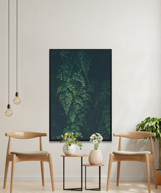 Green Vining Ivy Leaf Poster - Matte Paper