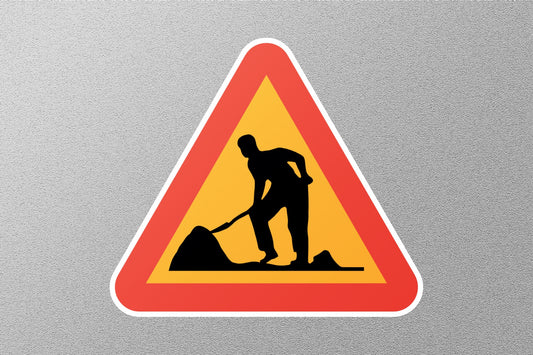 Under Construction Street Sign Sticker