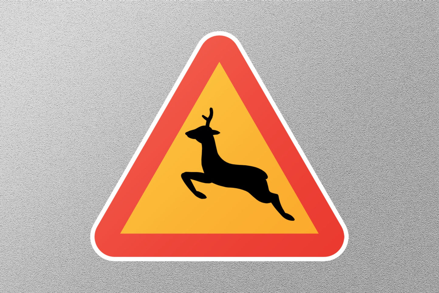 Deer Road Street Sign Sticker