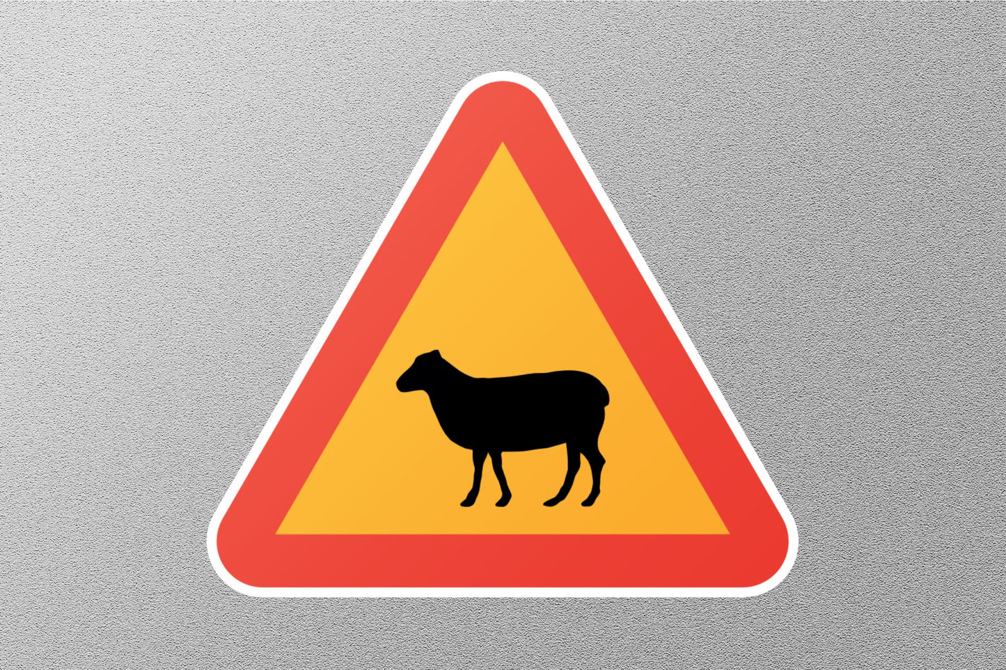 Sheep Road Street Sign Sticker