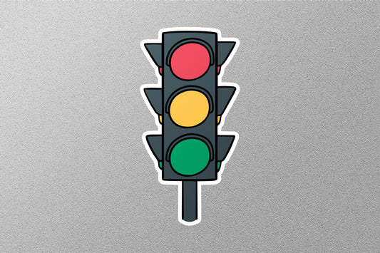 Traffic Light Street Sign Sticker