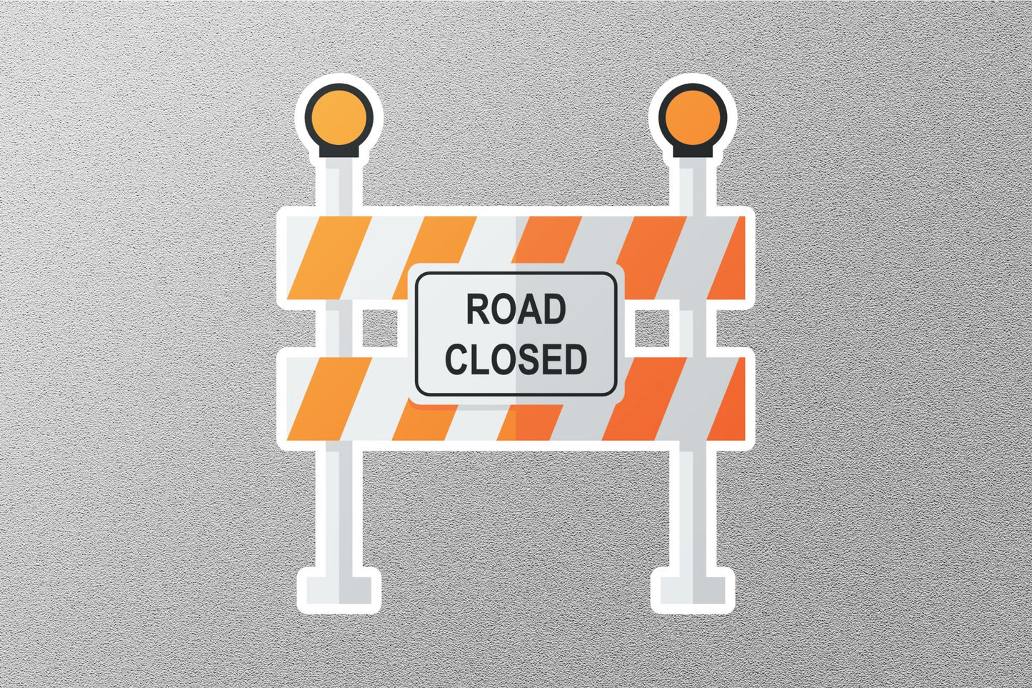 Road Closed Street Sign Sticker