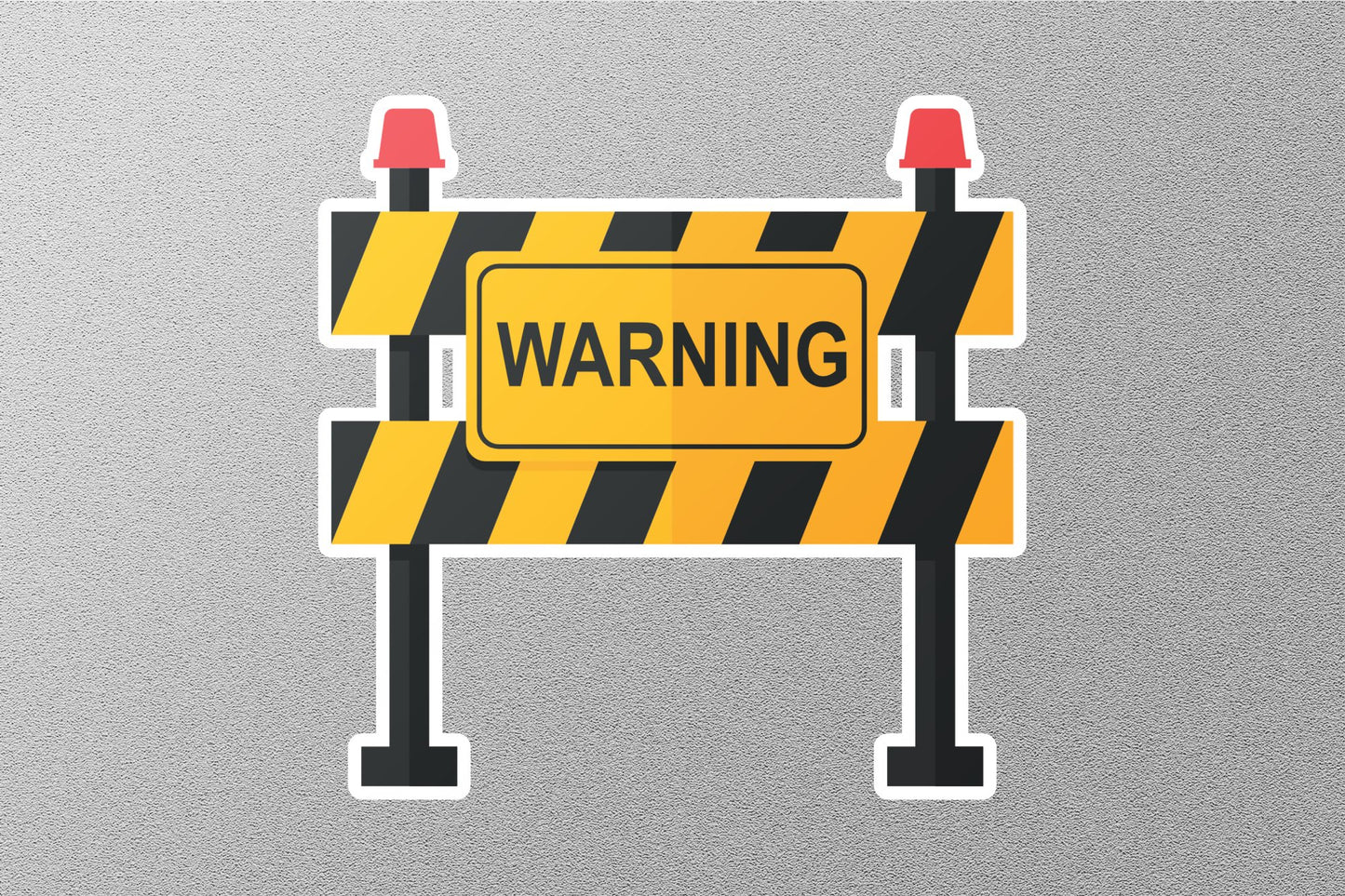 Warning Street Sign Sticker