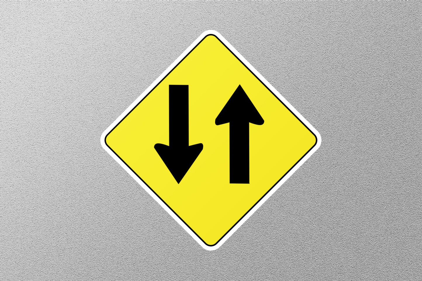 Two Way Road Street Sign Sticker