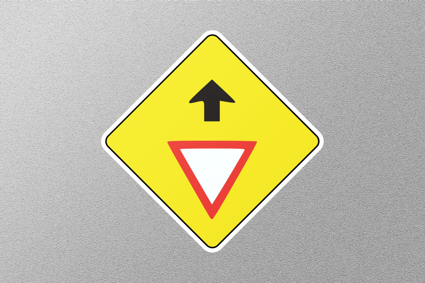 Yield Ahead Street Sign Sticker