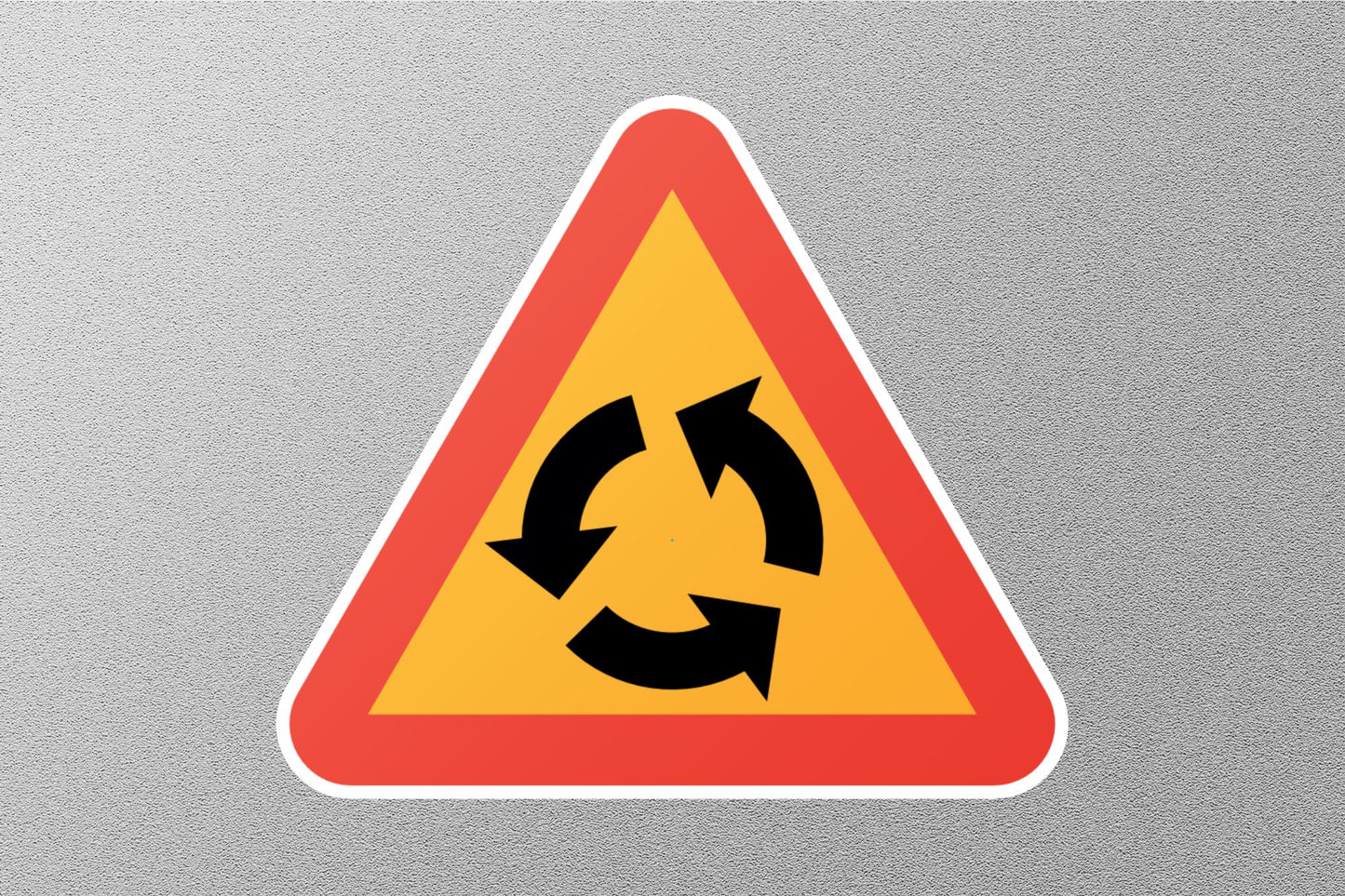 Roundabout Street Sign Sticker