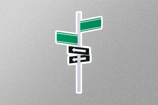 Arrow Vector Street Sign Sticker