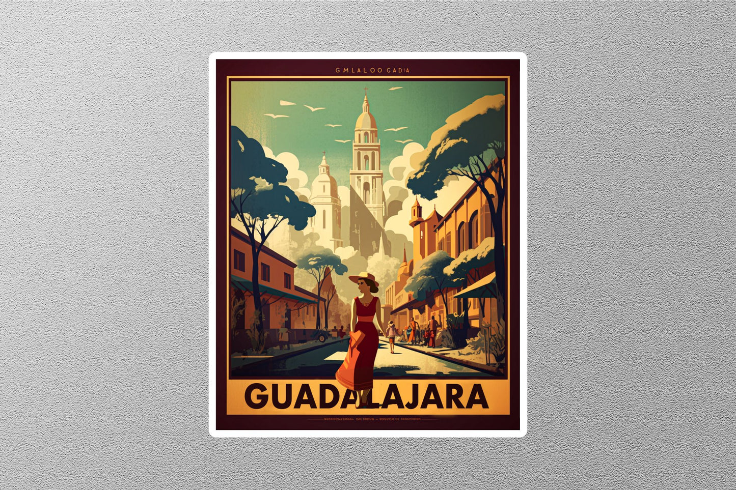 Wholesale Vintage Guadalajara Travel Stickers