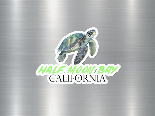 Half Moon Bay California Turtle Sticker