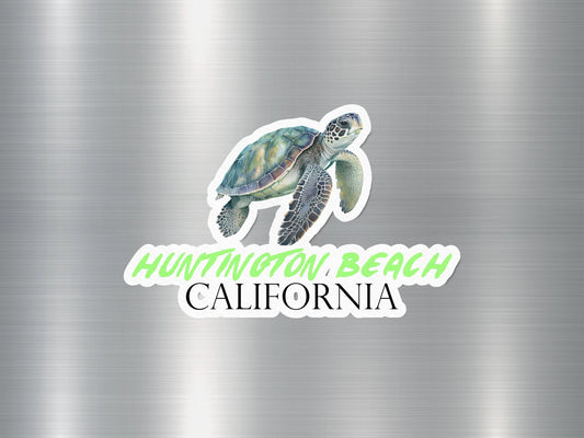 Huntington California Turtle Sticker