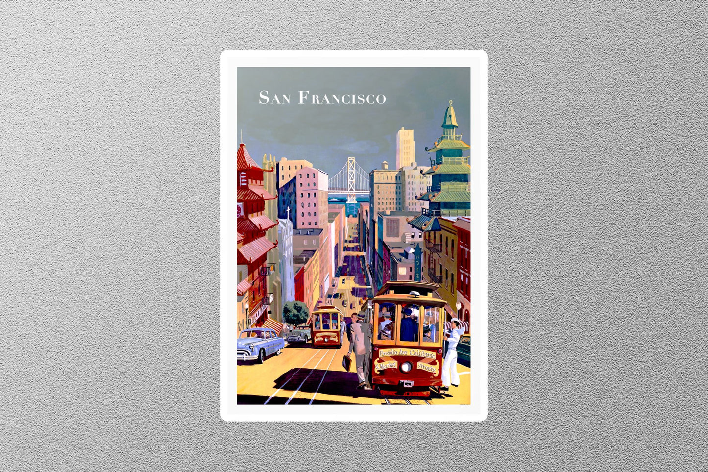 Wholesale Vintage San Francisco Travel Sticker