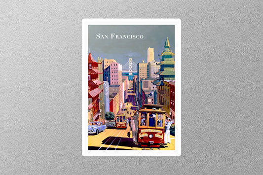 Wholesale Vintage San Francisco Travel Sticker