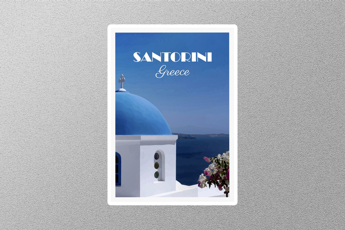 Wholesale Vintage Santorini Travel Sticker