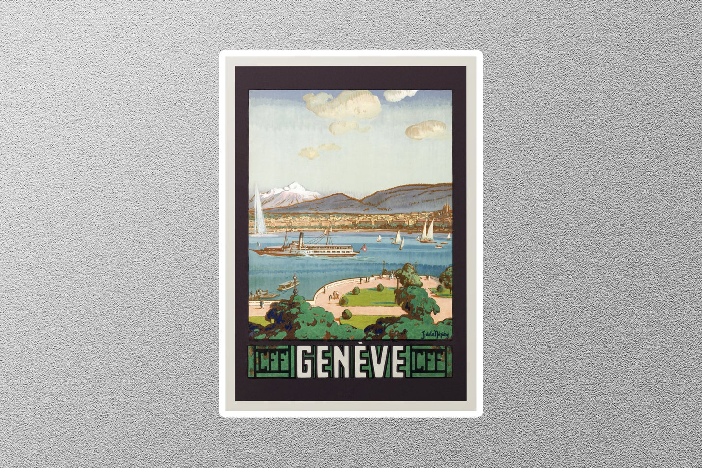 Wholesale Vintage Cee Geneva Travel Sticker