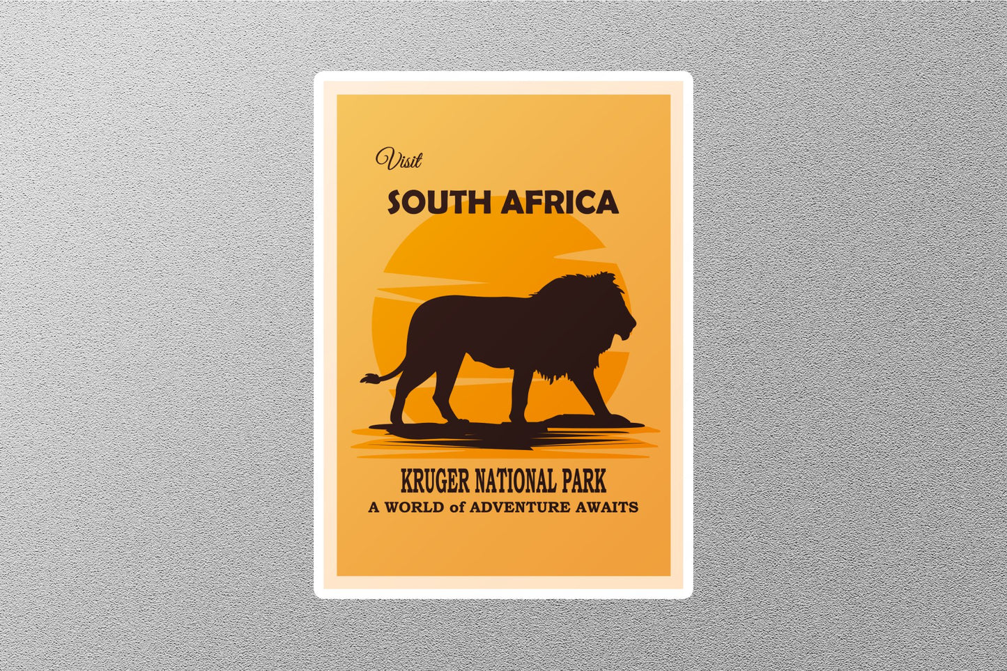 Vintage Kruger National Park Travel Sticker