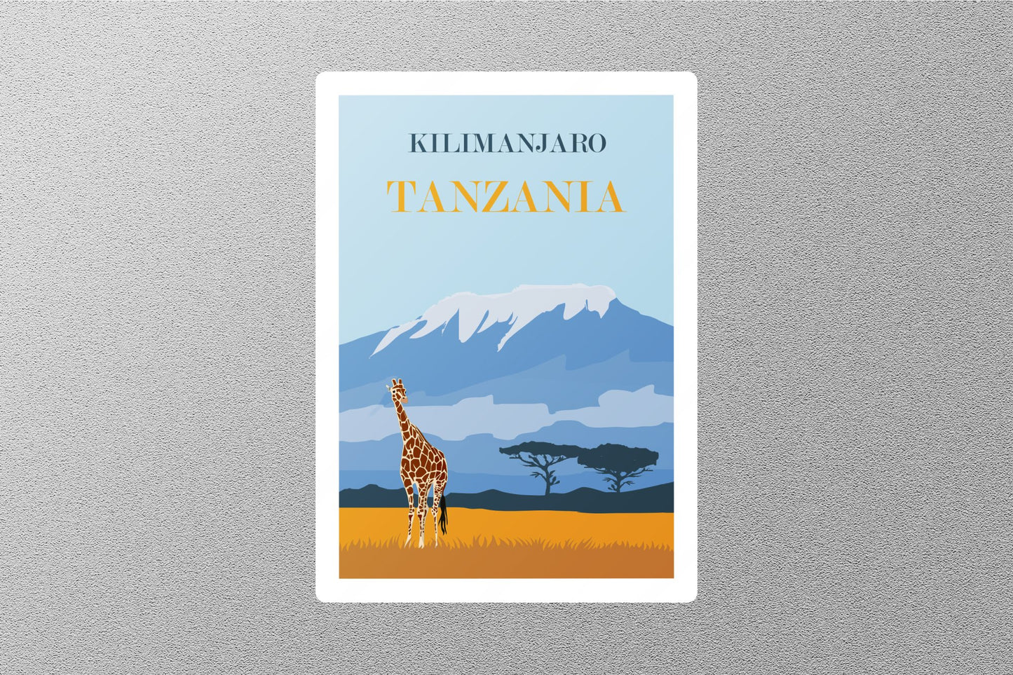 Wholesale Vintage Kilimanjaro Tanzania Travel Sticker