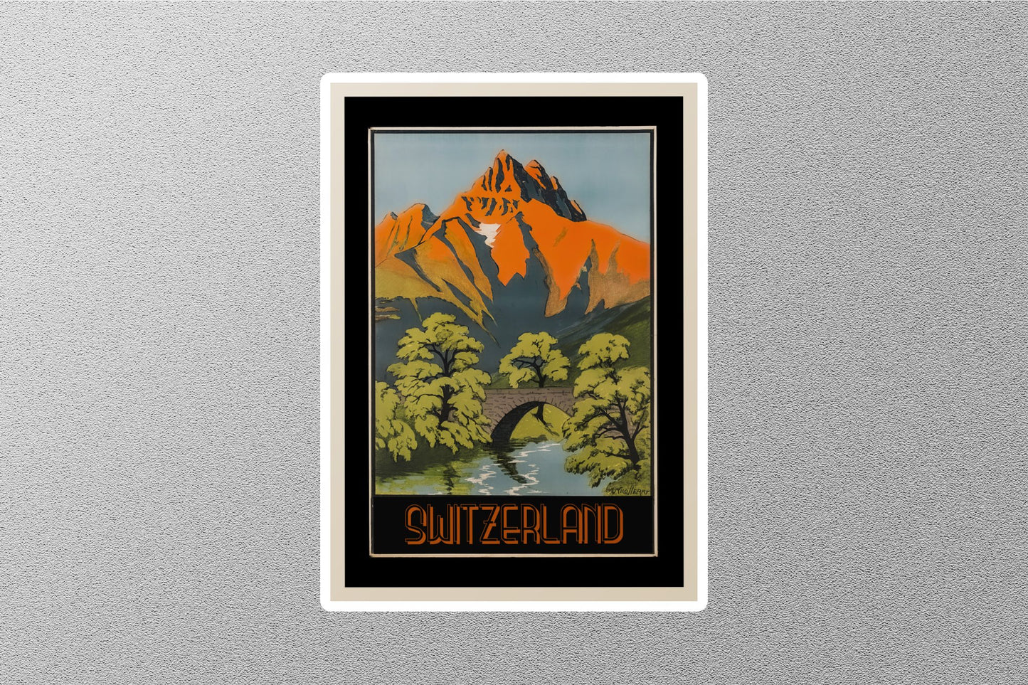 Wholesale Vintage Switzerland Travel Sticker