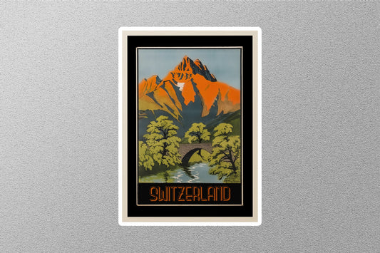 Wholesale Vintage Switzerland Travel Sticker
