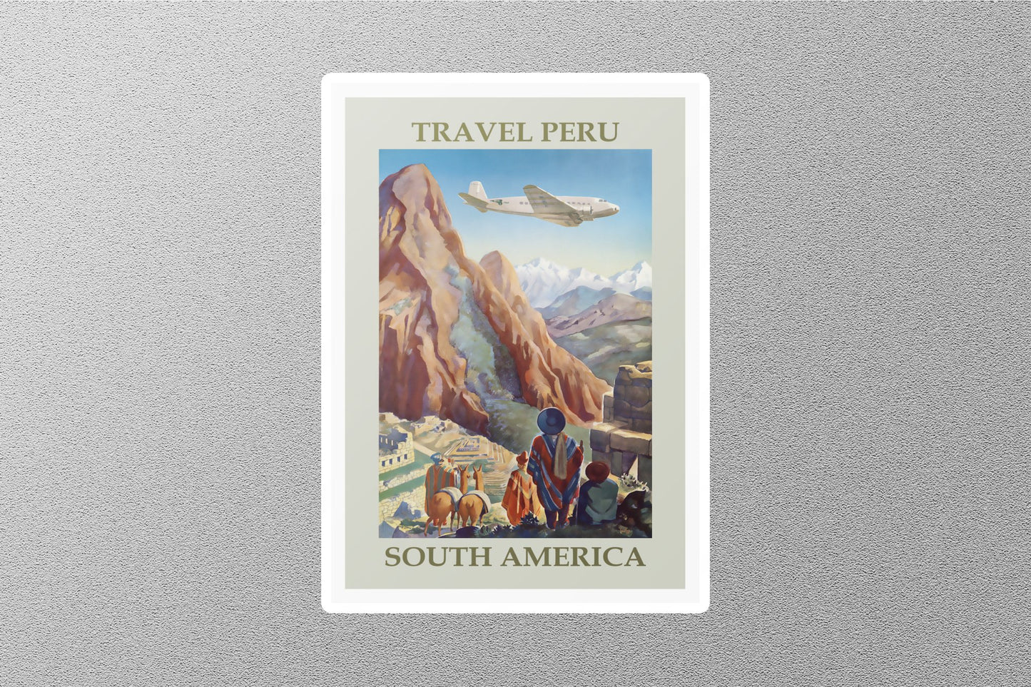 Wholesale Vintage Top Peru Tours Travel Sticker