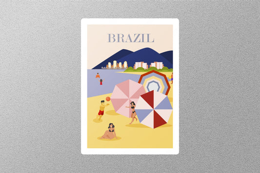 Wholesale Vintage Retro Brazil Travel Sticker
