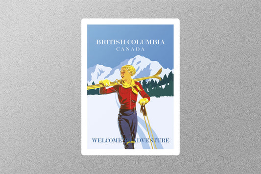 Wholesale Vintage British Columbia Travel Sticker
