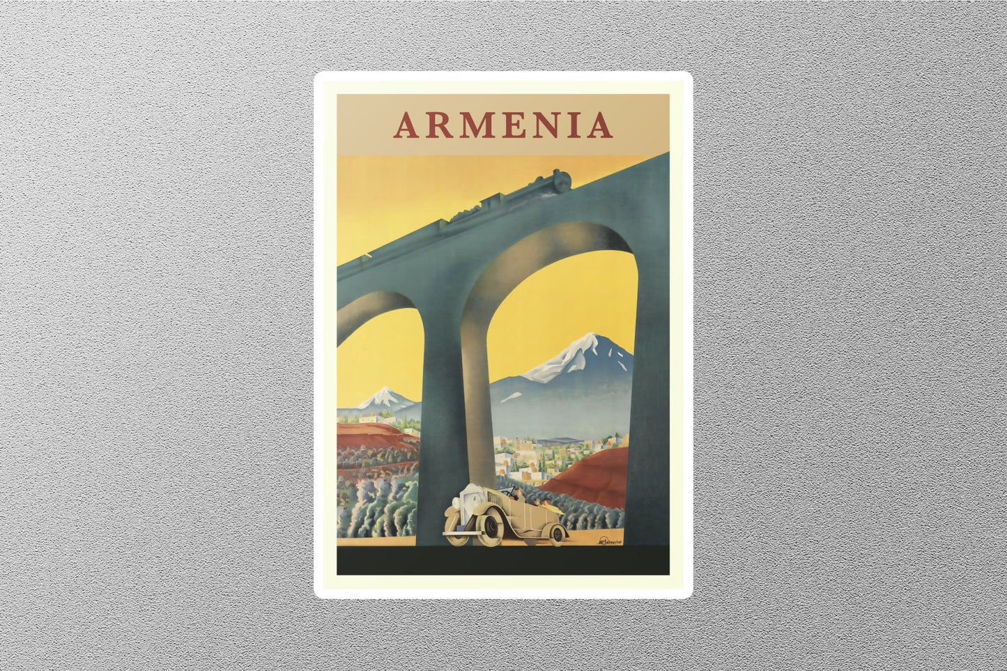 Wholesale Vintage Armenia Travel Sticker