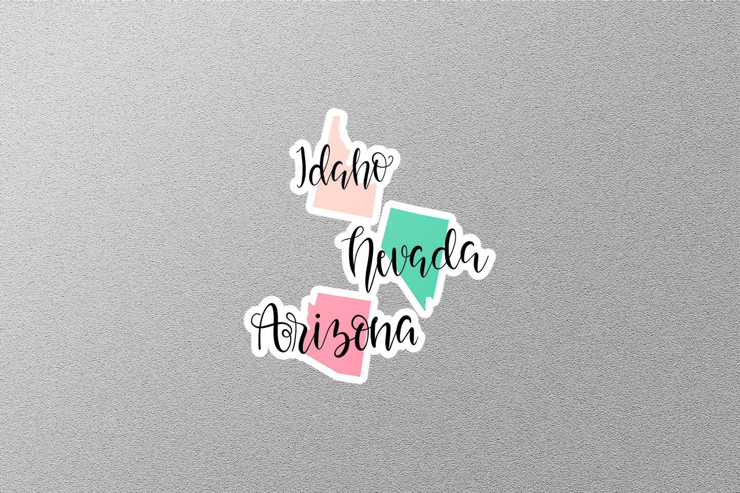 Idaho Nevada Arizona State Sticker