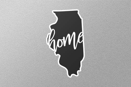 Illinois Home State Sticker