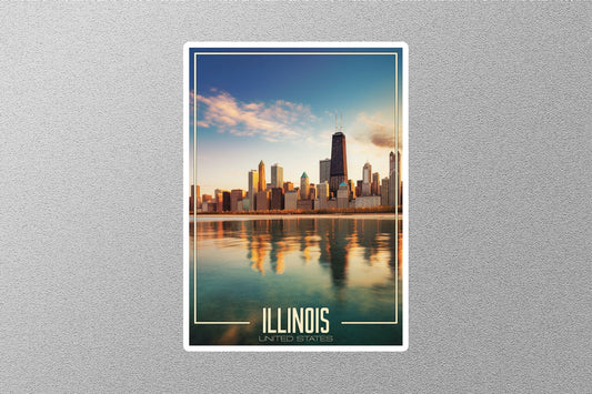 Dreamy Illinois Travel Stickers