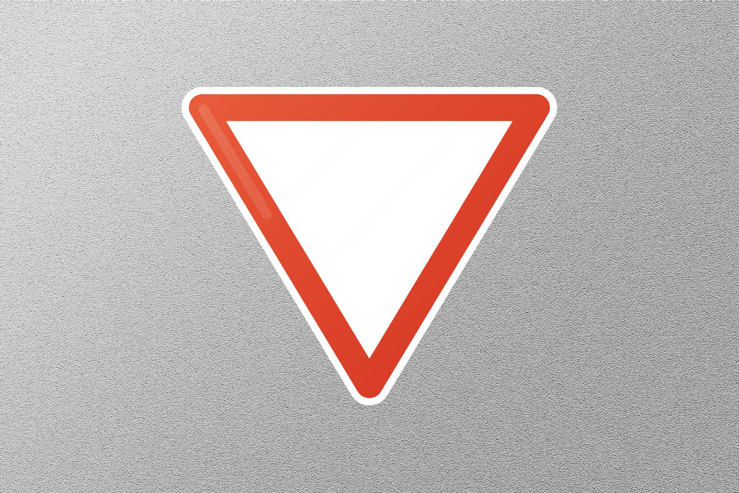 Blank Road Sign Triangle Street Sign Sticker