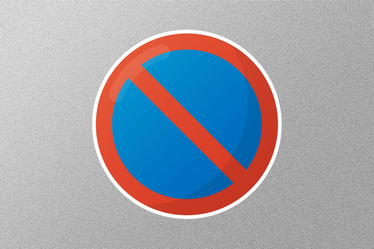 No Waiting Road Street Sign Sticker