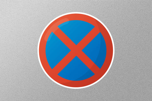 No stopping - Free signaling icons Street Sign Sticker