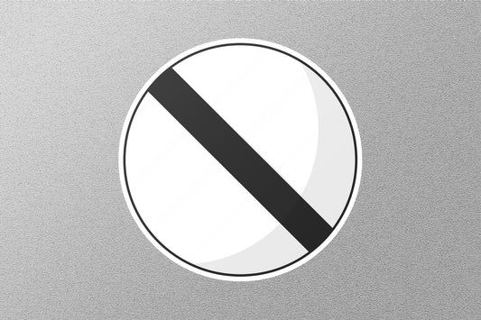 National UK Round Traffic Street Sign Sticker