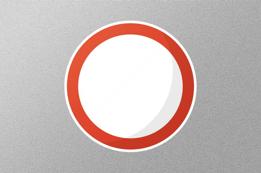 Circle Sign Traffic Street Sign Sticker