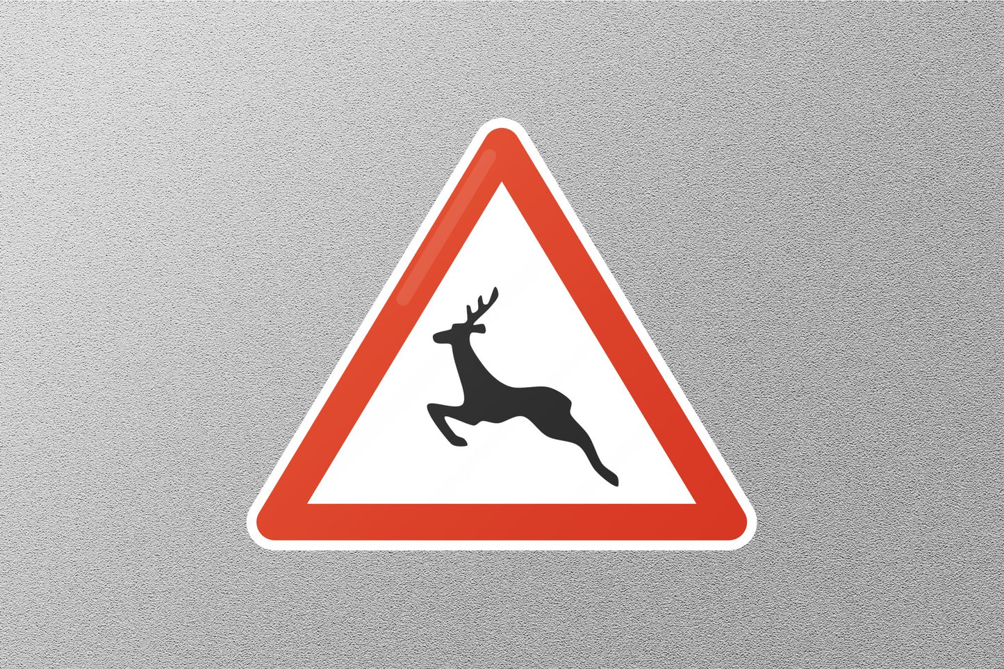 DEER CROSSING ROAD Street Sign Sticker