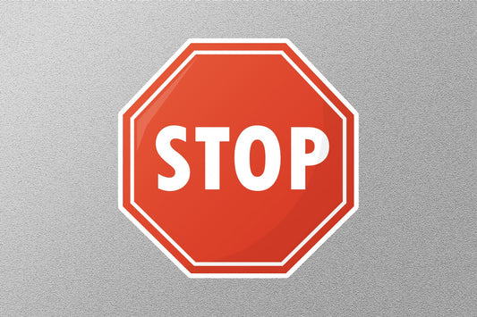 Stop Street Sign Sticker