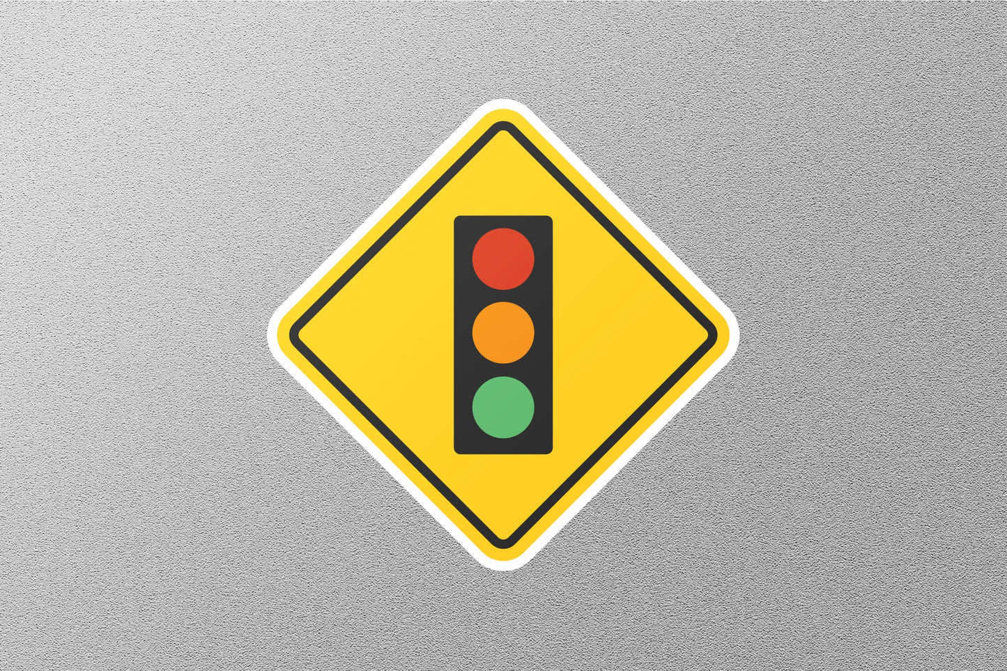 Traffic Light Ahead Street Sign Sticker