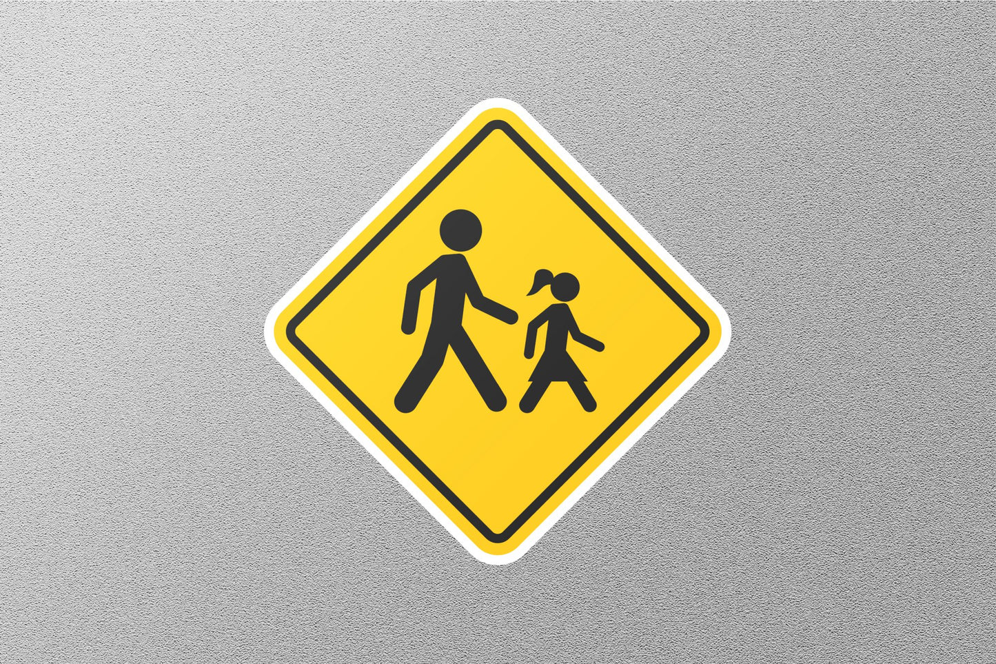 Osha Children Crossing Street Sign Sticker