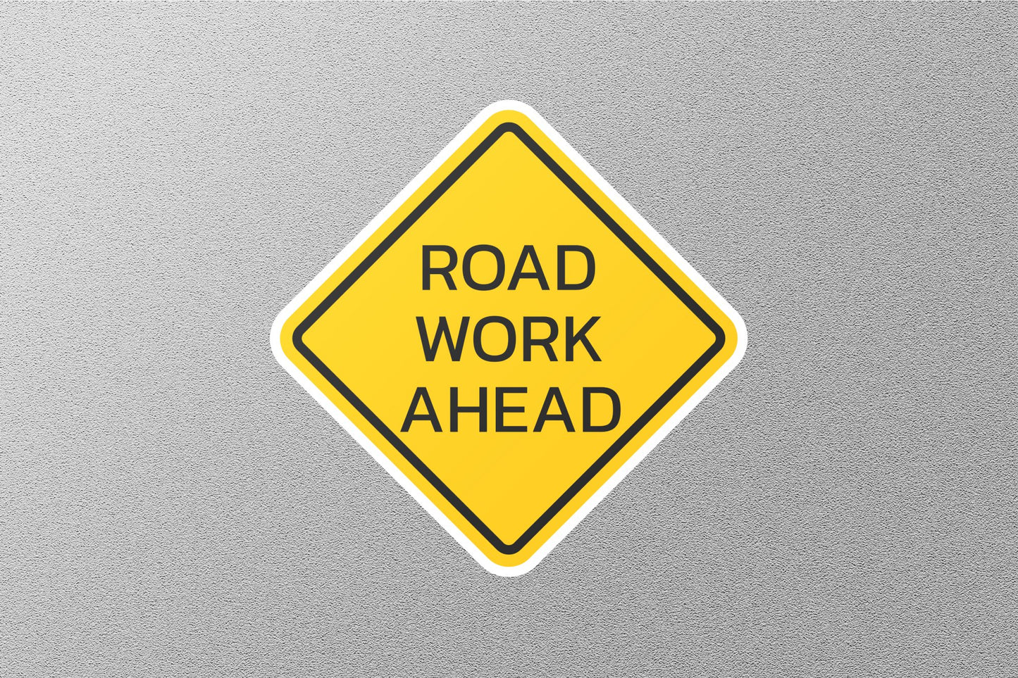 Road Work Ahead Street Sign Sticker