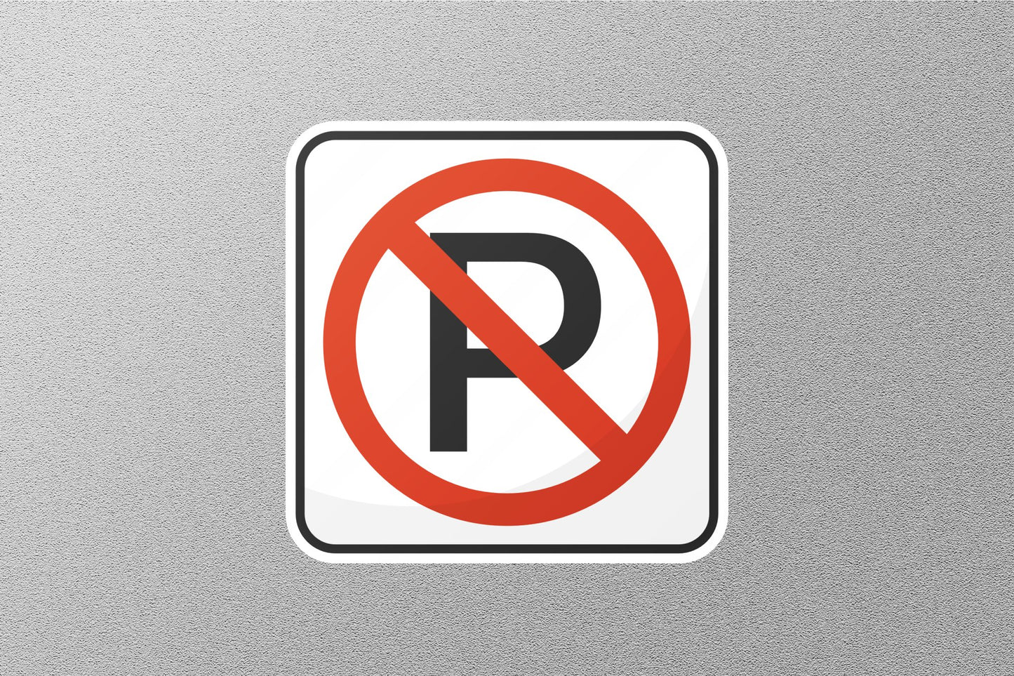 No Parking Street Sign Sticker