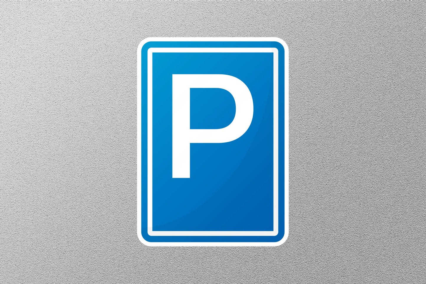 Car Park Street Sign Sticker