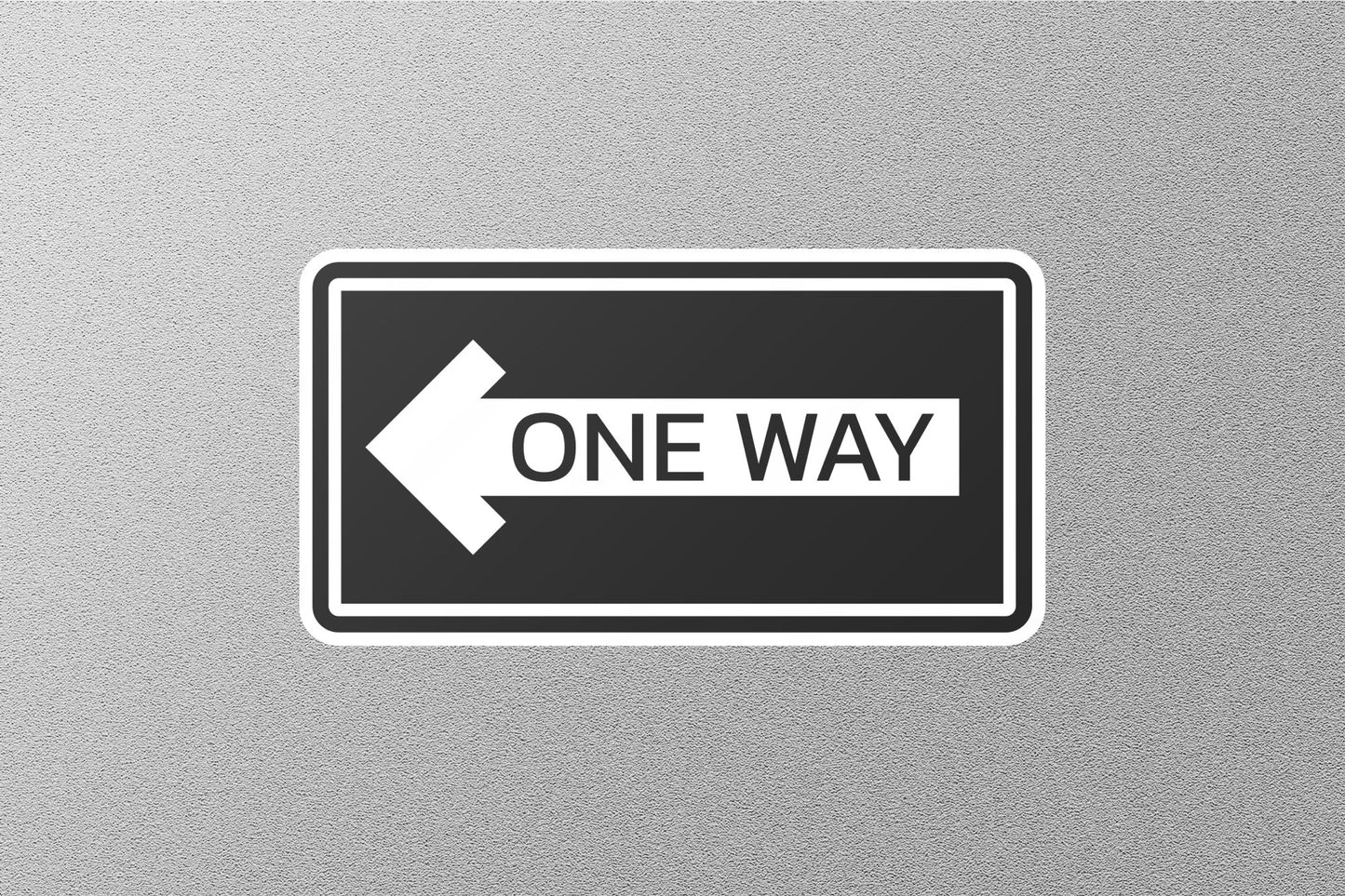 Left One Way Arrow Street Sign Sticker