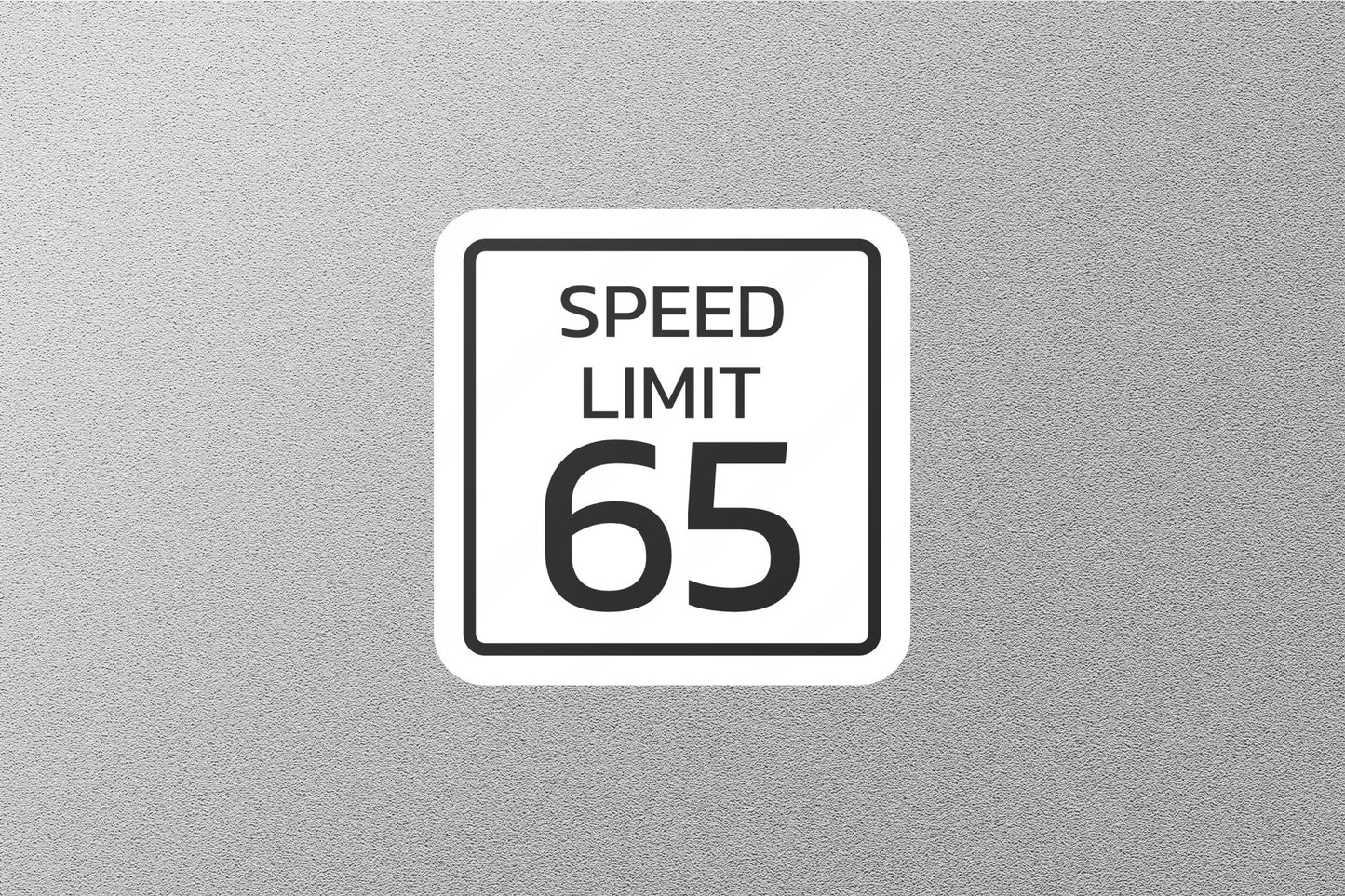 Speed Limit 65 Street Sign Sticker