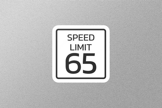 Speed Limit 65 Street Sign Sticker