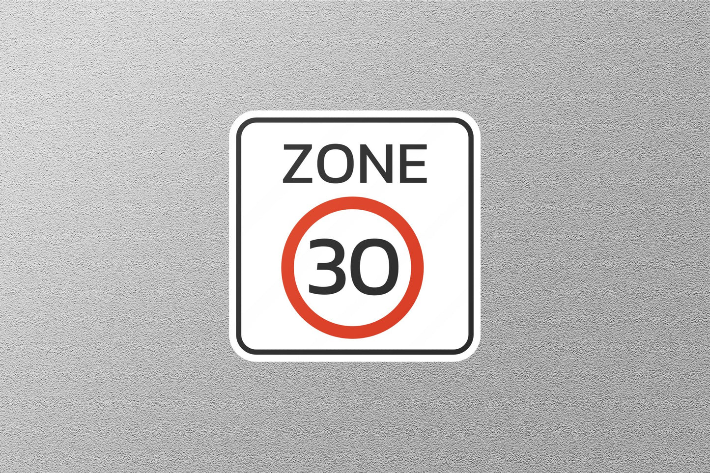 Zone 30 Street Sign Sticker