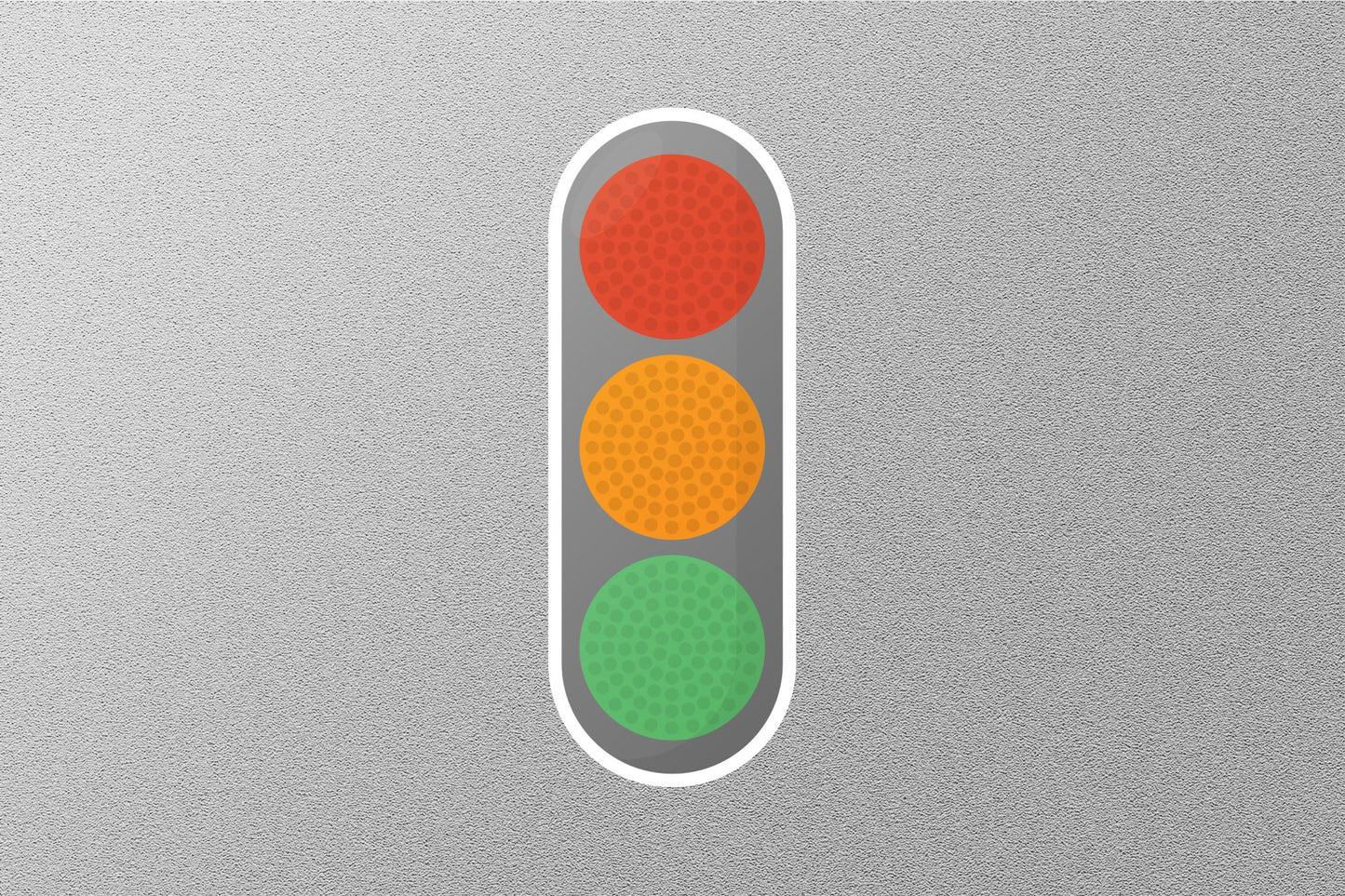 Vertical Traffic Light  Street Sign Sticker